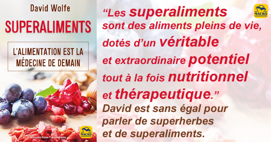 LIVRE David Wolfe Super Aliments
