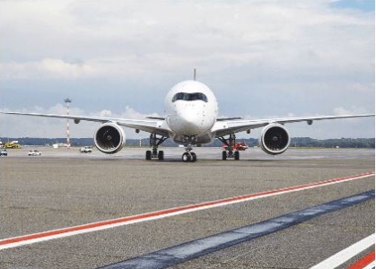 Il nuovo Airbus 350 XWB è atterrato a Malpensa